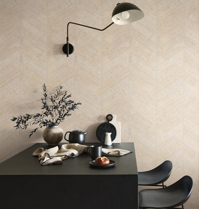 product image for Atelier Herringbone Wallpaper in White 99