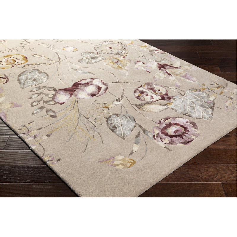 media image for Harlequin HQL-8041 Hand Tufted Rug in Camel & Dark Purple by Surya 272