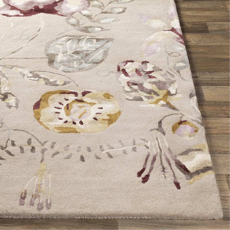 media image for Harlequin HQL-8041 Hand Tufted Rug in Camel & Dark Purple by Surya 271