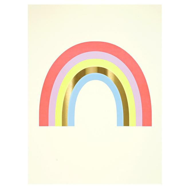media image for rainbows unicorns art prints by meri meri 2 251