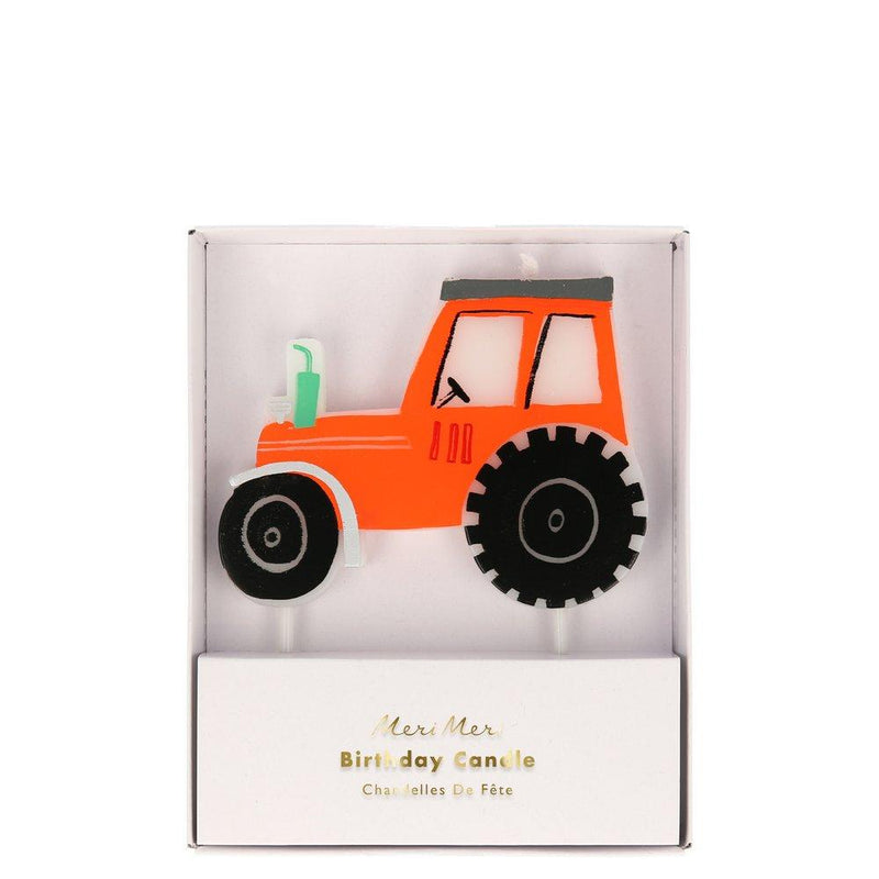 media image for on the farm tractor candle by meri meri 1 20