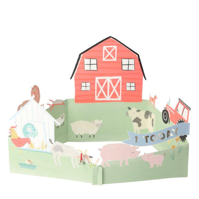 product image for on the farm 3d scene card by meri meri 1 67