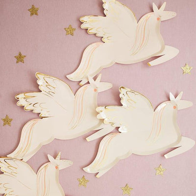 product image for winged unicorn plates by meri meri 2 0