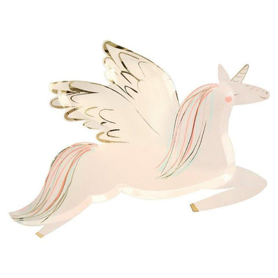 product image of winged unicorn plates by meri meri 1 535