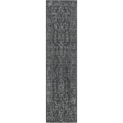 product image for Hightower HTW-3002 Hand Knotted Rug in Charcoal & Light Gray by Surya 50