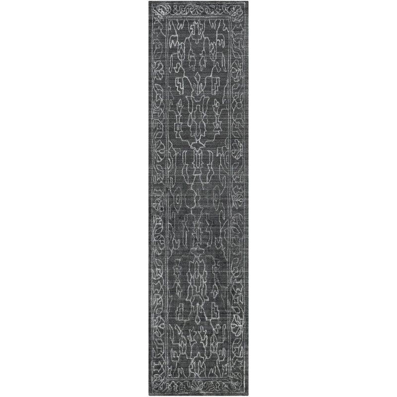 media image for Hightower HTW-3002 Hand Knotted Rug in Charcoal & Light Gray by Surya 281