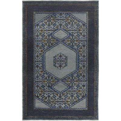 product image for Haven HVN-1218 Hand Knotted Rug in Denim & Dark Brown by Surya 11