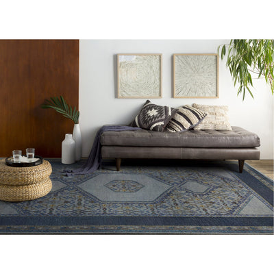 product image for Haven HVN-1218 Hand Knotted Rug in Denim & Dark Brown by Surya 0