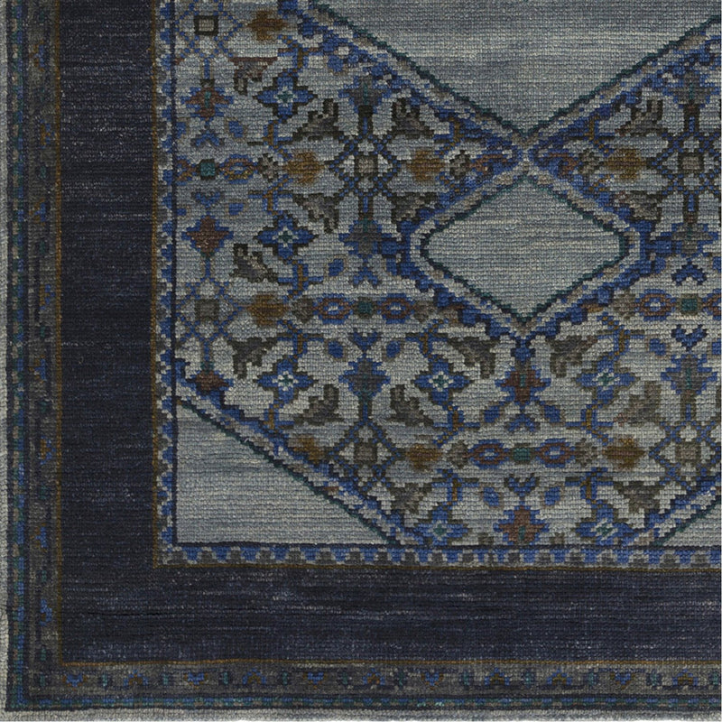 media image for Haven HVN-1218 Hand Knotted Rug in Denim & Dark Brown by Surya 227
