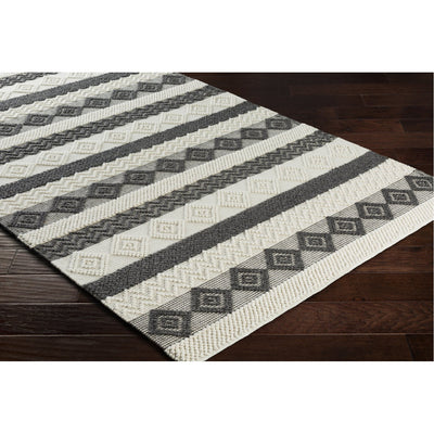 product image for Hygge HYG-2301 Hand Woven Rug in Charcoal & White by Surya 55