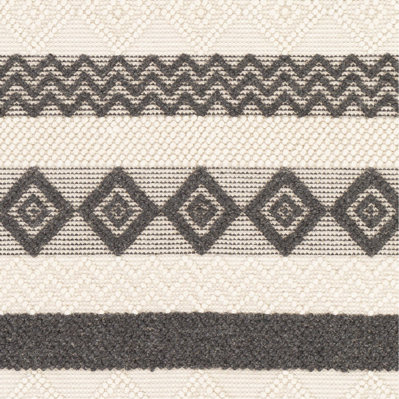 media image for Hygge HYG-2301 Hand Woven Rug in Charcoal & White by Surya 239