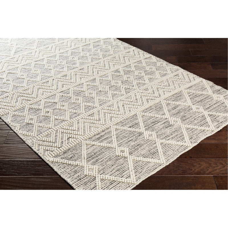 media image for Hygge HYG-2305 Hand Woven Rug in Charcoal & White by Surya 280