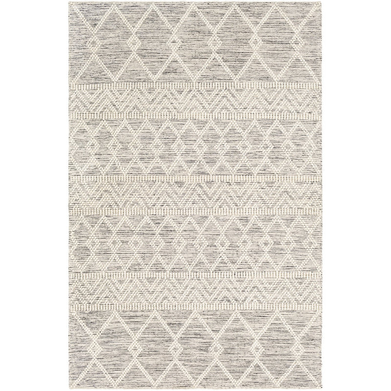 media image for Hygge HYG-2305 Hand Woven Rug in Charcoal & White by Surya 241