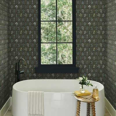 product image for Hawthorne Wallpaper in Black and Cream from the Rifle Paper Co. Collection by York Wallcoverings 22