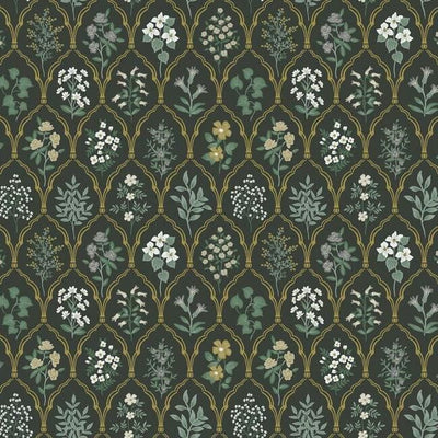 product image for Hawthorne Wallpaper in Black and Cream from the Rifle Paper Co. Collection by York Wallcoverings 25