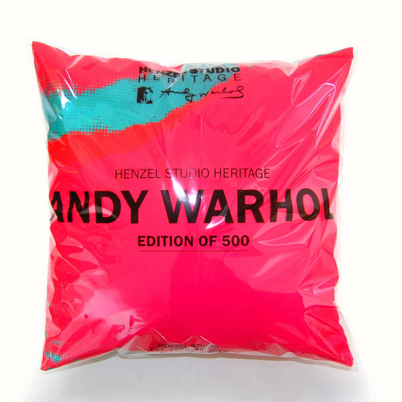 media image for Andy Warhol Art Pillow in Red & Green design by Henzel Studio 257