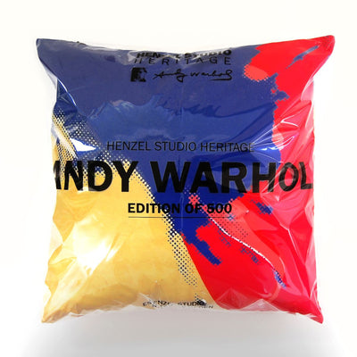 product image for Andy Warhol Art Pillow in Red, Blue, & Yellow design by Henzel Studio 7