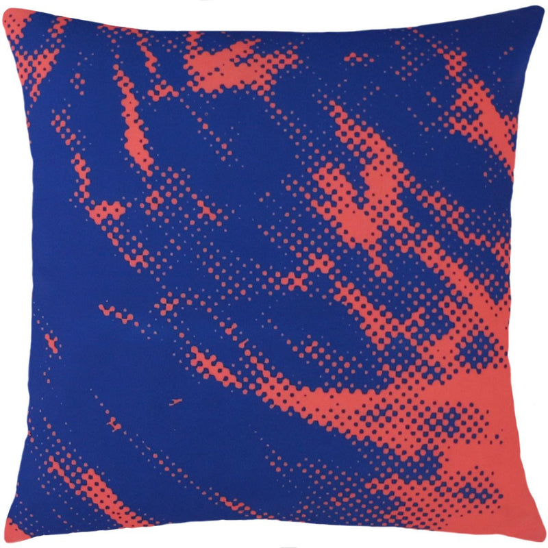 media image for Andy Warhol Art Pillow in Red & Blue design by Henzel Studio 242