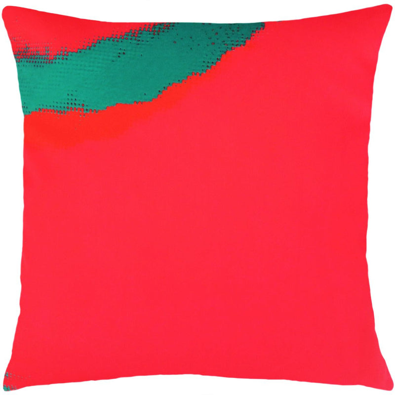 media image for Andy Warhol Art Pillow in Red & Green design by Henzel Studio 291