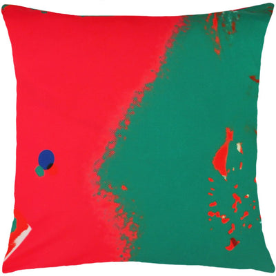 product image for Andy Warhol Art Pillow in Red & Green design by Henzel Studio 28