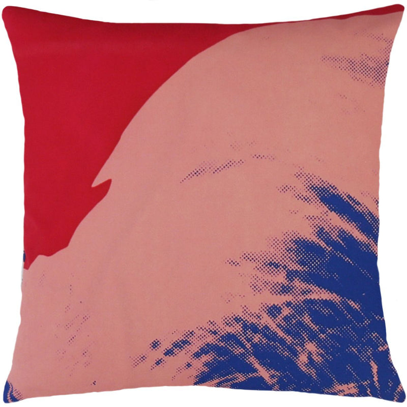 media image for Andy Warhol Art Pillow in Red, Blue, & Pink design by Henzel Studio 297