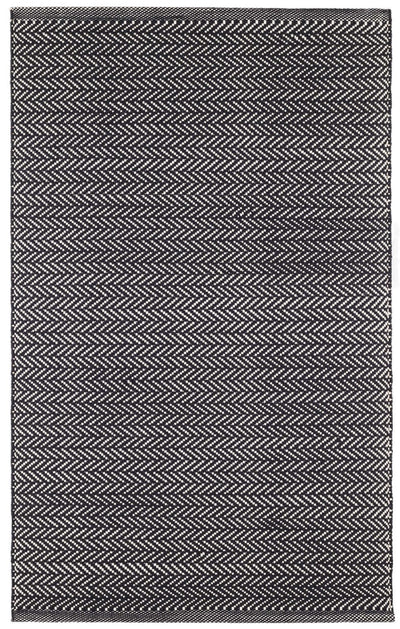 product image for herringbone black ivory indoor outdoor rug by annie selke da971 1014 1 93