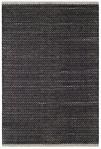 product image for herringbone black woven cotton rug by annie selke da970 1014 1 42
