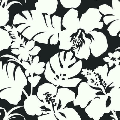 product image for Hibiscus Arboretum Wallpaper in Black from the Water's Edge Collection by York Wallcoverings 17
