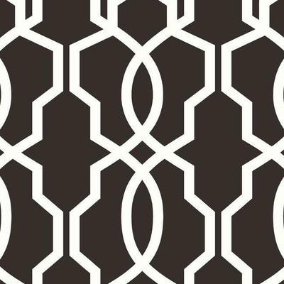 product image for Hourglass Trellis Wallpaper in White and Black from the Geometric Resource Collection by York Wallcoverings 97
