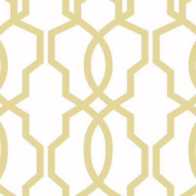 product image for Hourglass Trellis Wallpaper in Yellow from the Geometric Resource Collection by York Wallcoverings 80