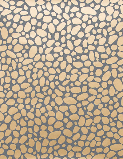 product image for Hoya Wallpaper in Gold on Charcoal design by Thatcher Studio 51