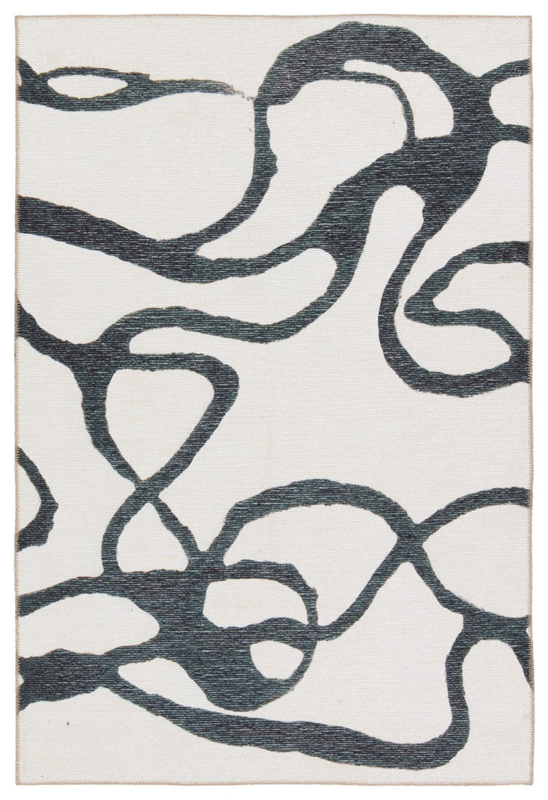 media image for Ibis Cosme Abstract White Gray Rug By Jaipur Living Rug157682 1 245