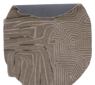 product image for Hokona Handmade Geometric Grey Rug by Jaipur Living 94