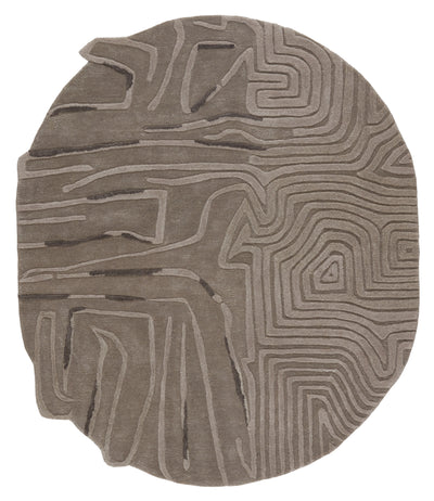 product image for Hokona Handmade Geometric Grey Rug by Jaipur Living 34