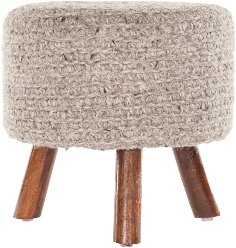 media image for ida natural mix handmade stool by chandra rugs ida40400 stool 1 237