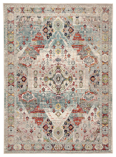 product image for Farra Indoor/ Outdoor Medallion Multicolor & Green Area Rug 64