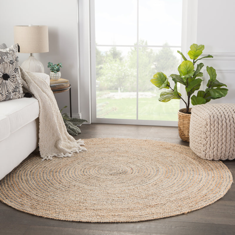 media image for Hastings Natural Solid Beige & Gray Area Rug 281