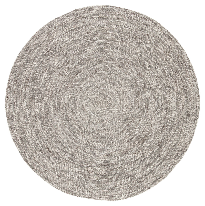 media image for tenby natural solid gray white round design by jaipur 3 262
