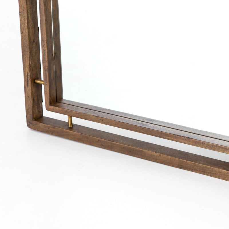 media image for Belmundo Floor Mirror in Antique Brass by BD Studio 241