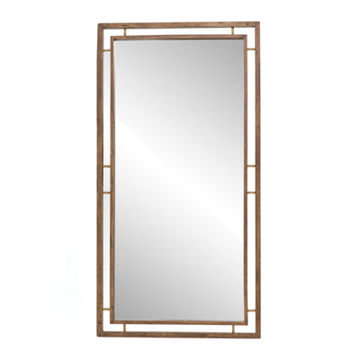 product image for Belmundo Floor Mirror in Antique Brass by BD Studio 99
