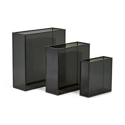 product image of Smoke Windows Square Vase - Set of 3 545