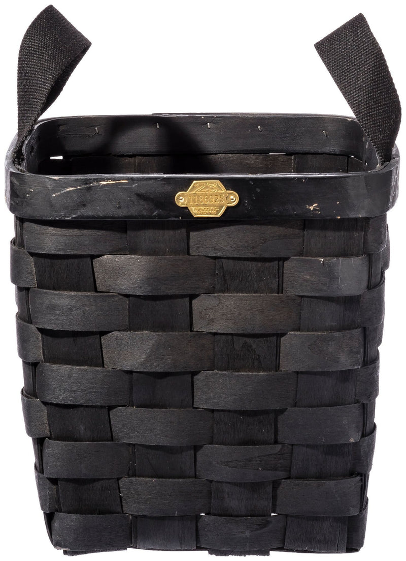 media image for wooden basket black square design by puebco 7 250
