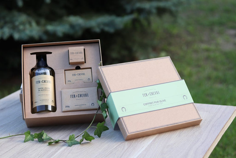 media image for fer a cheval marseille olive soap gift set 2 280