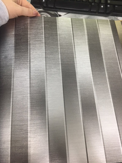 product image for Desire Iron Optical Stripe Wallpaper 39