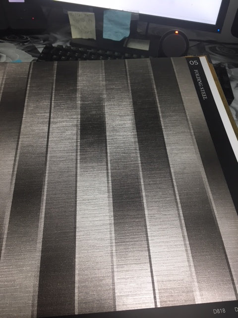 media image for Desire Nickel Optical Stripe Wallpaper 243