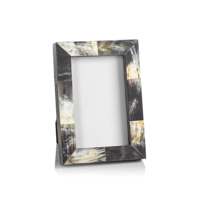 product image for african black horn inlaid photo frame by zodax in 6707 1 4