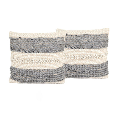 product image for textured stripe pillow set of 2 by bd studio iwil 317 1 57