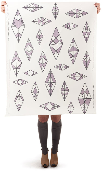 product image for Indian Summer Wallpaper in Cream, Lilac, and Charcoal design by Thatcher Studio 91