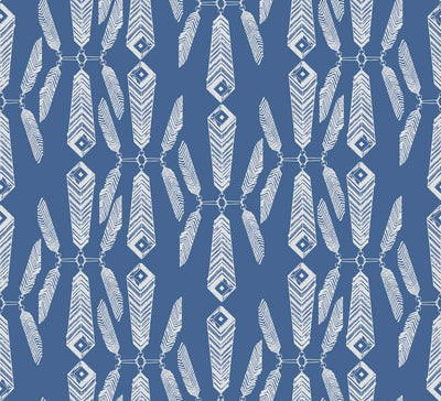 product image for Indian Summer Wallpaper in Lagoon design by Aimee Wilder 43