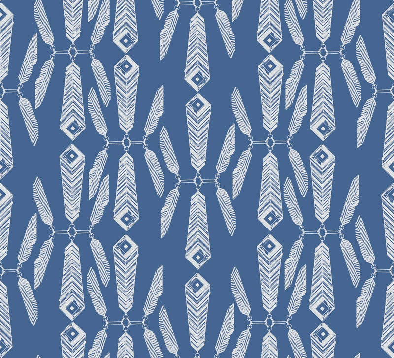 media image for Indian Summer Wallpaper in Lagoon design by Aimee Wilder 25